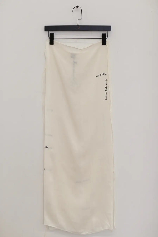 BASERANGE wrap skirt SKWPG-SL-SP24 undyed